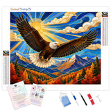 Flight over the Ridges Diamond Painting Kit - Full Drill / Square or Round Diamonds with AB Drills Option