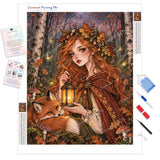 Forest Guardian Diamond Painting Kit - Full Drill / Square or Round Diamonds with AB Drills Option