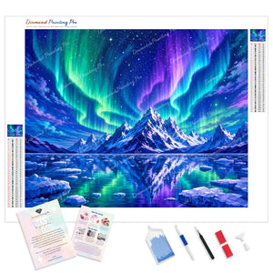 Glacial Aurora Borealis | Diamond Painting