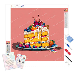 Glazed Berry Cake | Diamond Painting