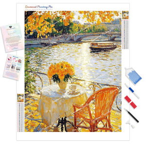 Golden Morning Tea | Diamond Painting