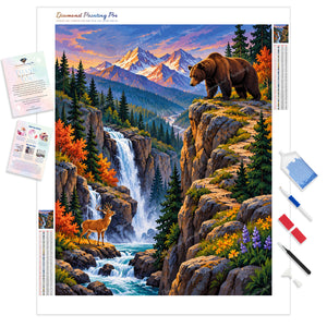 Grizzly Peak Waterfall | Diamond Painting