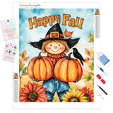 Happy Fall Hugs Diamond Painting Kit - Full Drill / Square or Round Diamonds with AB Drills Option