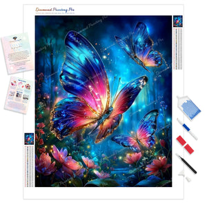 Jeweled Butterflies | Diamond Painting