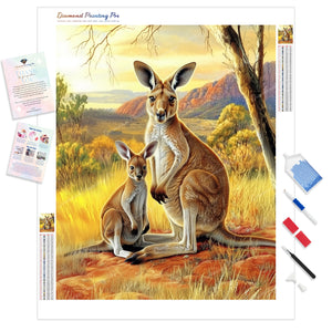 Kangaroo's Outback Adventure | Diamond Painting