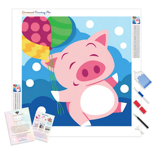 Piglet's Balloon Bonanza | Diamond Painting