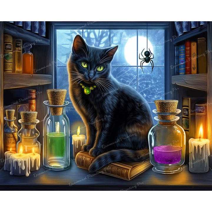 Black Cat Magic | Diamond Painting