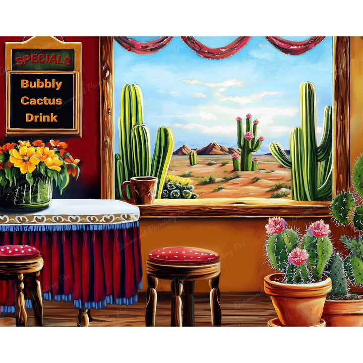 Cactus Cafe Oasis | Diamond Painting