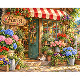 Cozy Florist Diamond Art Design - Full Drill with 5d Square or Round Diamonds / AB Drills Available