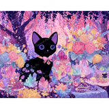 Crystal Garden Kitten Diamond Art Design - Full Drill with 5d Square or Round Diamonds / AB Drills Available