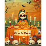 Day of the Dead Altar | Diamond Painting Design - Full Drill Diamond Art with 5d Square or Round Diamonds - AB Drills Available