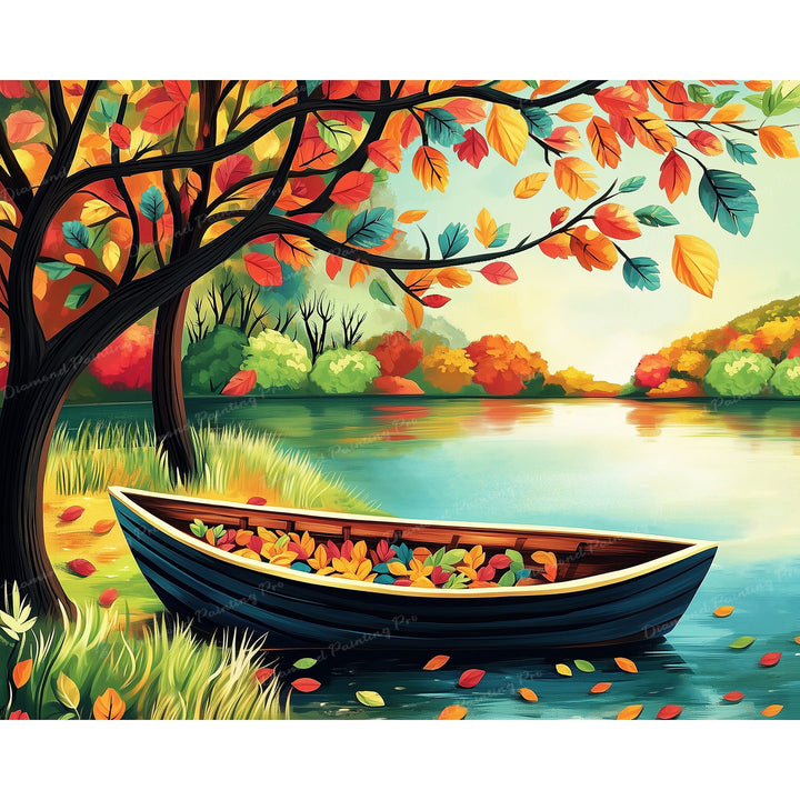 Docked Fall Daydreams | Diamond Painting