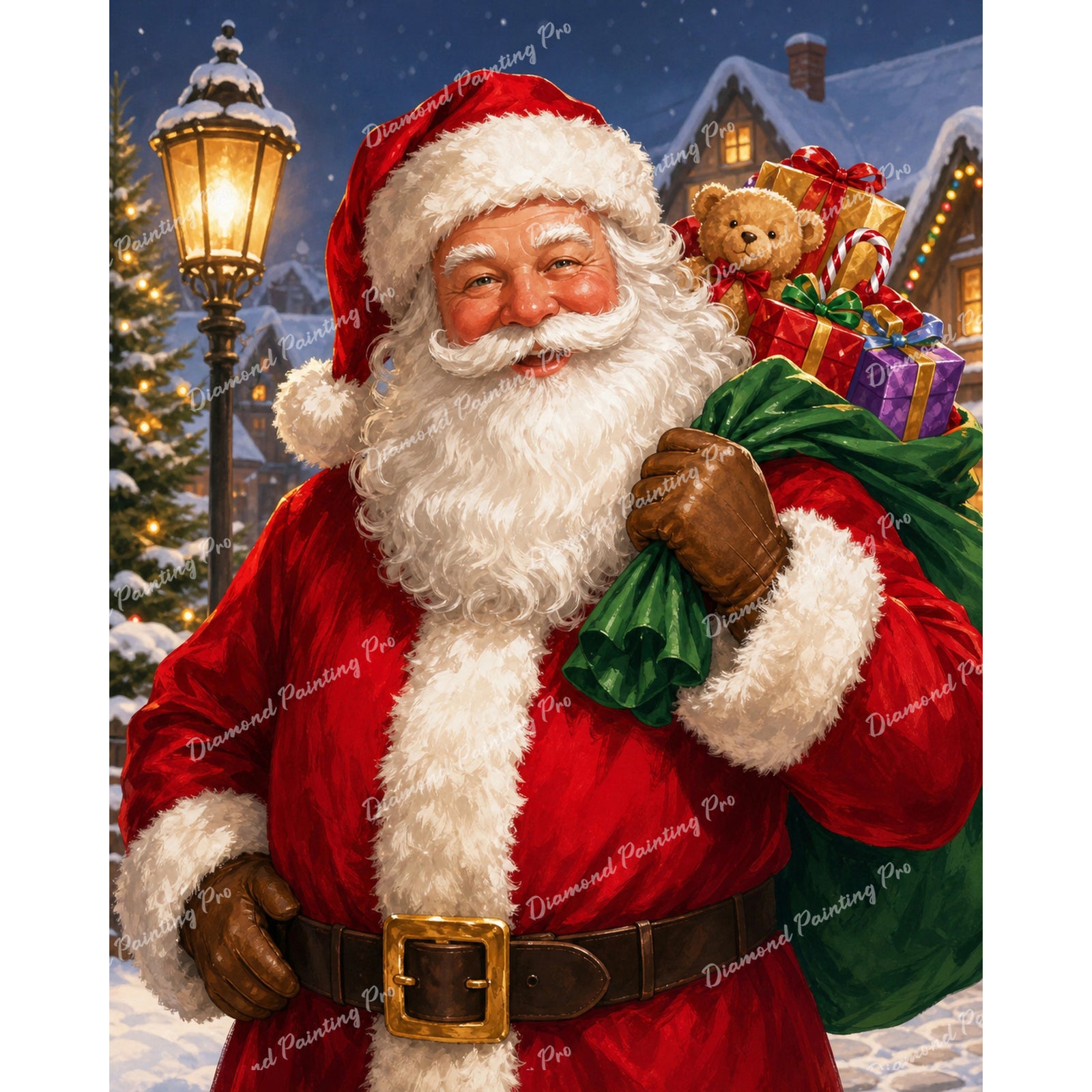 Glow of Christmas Eve Diamond Art Design - Full Drill with 5d Square or Round Diamonds / AB Drills Available