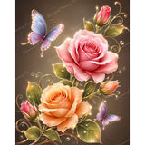 Glowing Butterflies Diamond Art Design - Full Drill with 5d Square or Round Diamonds / AB Drills Available