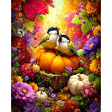 Harvest Lovebirds Diamond Art Design - Full Drill with 5d Square or Round Diamonds / AB Drills Available