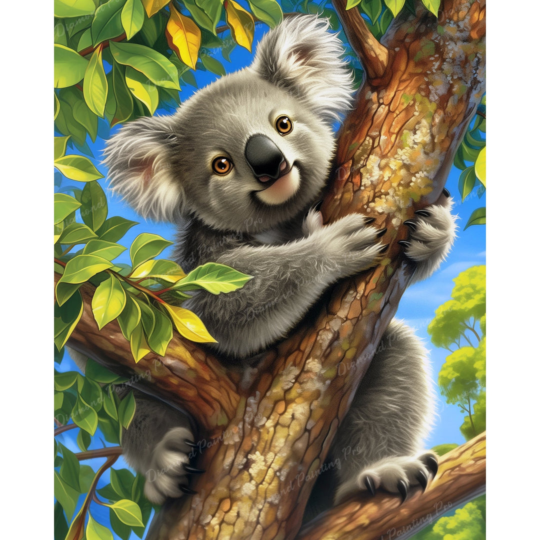 Koala's Outback Perch | Diamond Painting