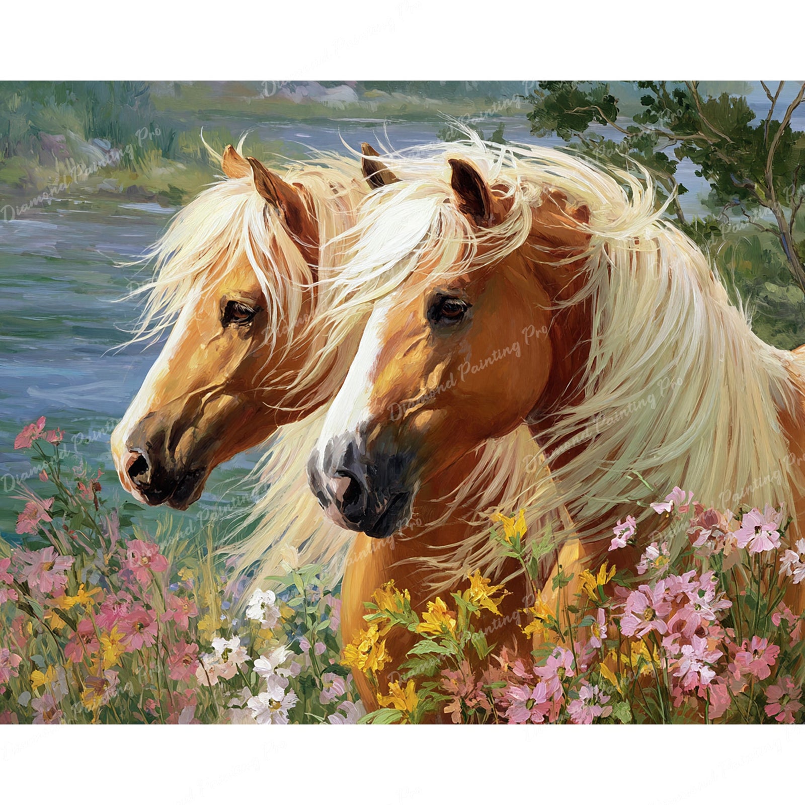 Manes of the Morning Mist Diamond Art Design - Full Drill with 5d Square or Round Diamonds / AB Drills Available