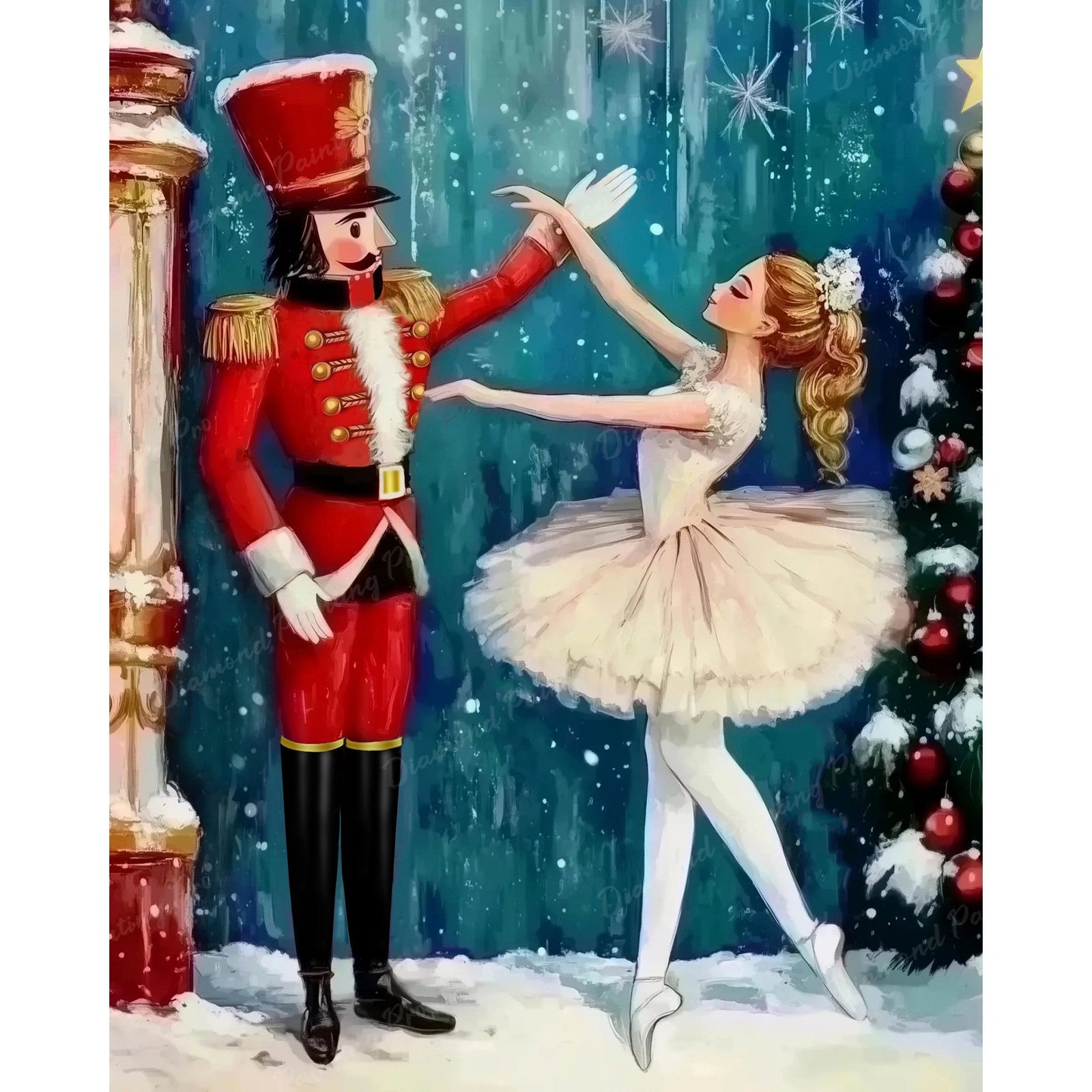 Nutcracker Ballet Diamond Art Design - Full Drill with 5d Square or Round Diamonds / AB Drills Available