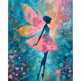Pink Fairy Ballerina Diamond Art Design - Full Drill with 5d Square or Round Diamonds / AB Drills Available