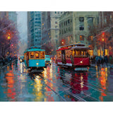 Reflections on the Rail Diamond Art Design - Full Drill with 5d Square or Round Diamonds / AB Drills Available