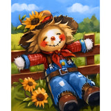 Sunny The Scarecrow | Diamond Painting Design - Full Drill Diamond Art with 5d Square or Round Diamonds - AB Drills Available