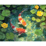 Swirls of Koi Serenity Diamond Art Design - Full Drill with 5d Square or Round Diamonds / AB Drills Available