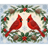 Symmetrical Cardinals Diamond Art Design - Full Drill with 5d Square or Round Diamonds / AB Drills Available