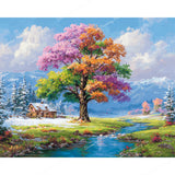 Tree of Every Season Diamond Art Design - Full Drill with 5d Square or Round Diamonds / AB Drills Available