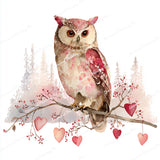 Watercolor Owl Diamond Art Design - Full Drill with 5d Square or Round Diamonds / AB Drills Available