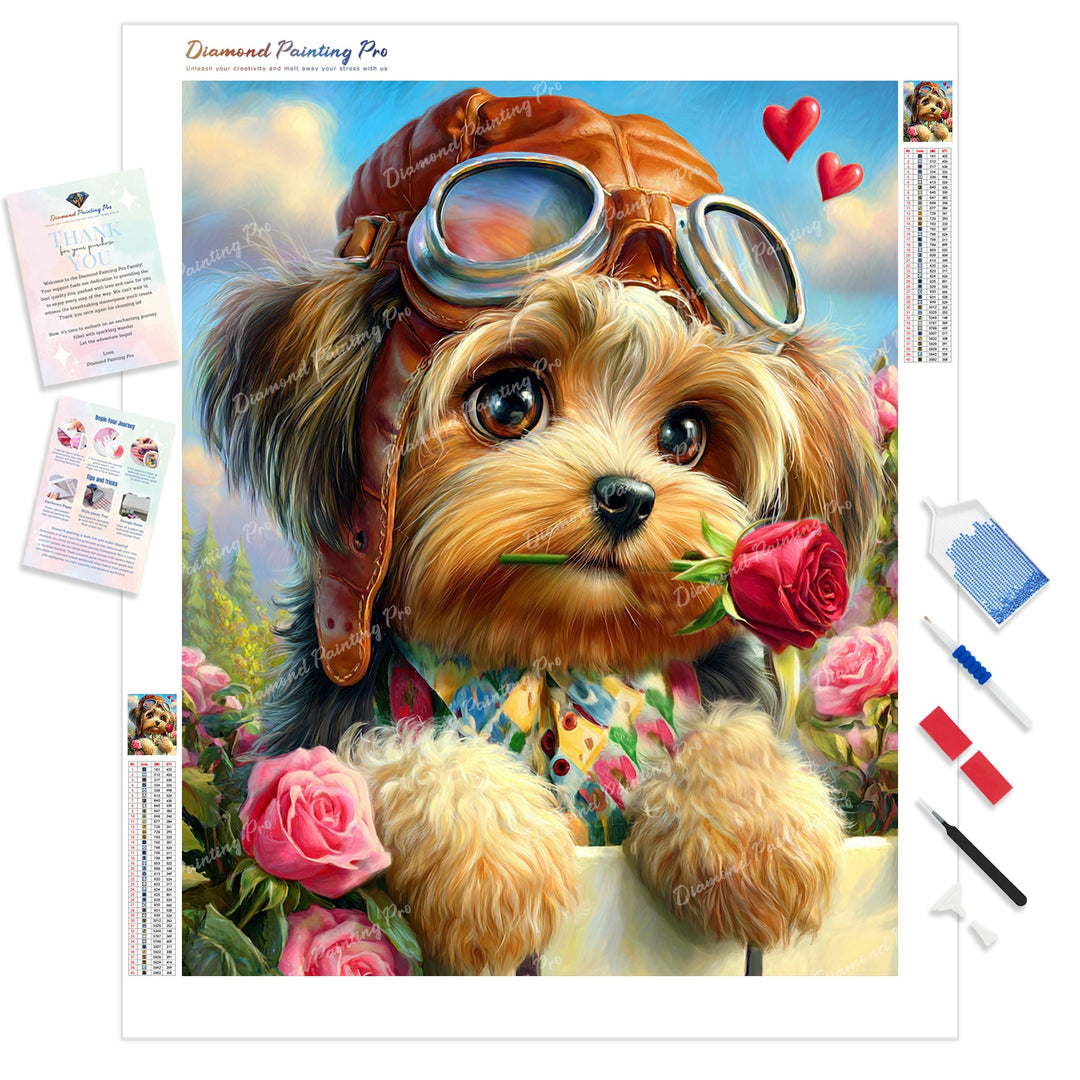 Love is in the Air Diamond Painting Kit - Full Drill / Square or Round Diamonds with AB Drills Option