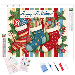 Merry Stockings | Diamond Painting