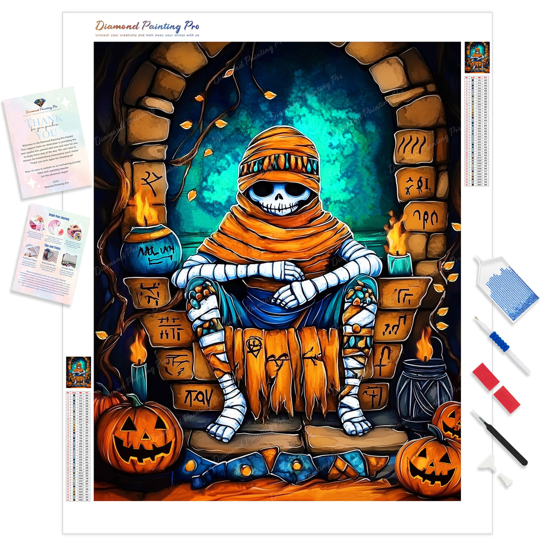 Mummy Riot | Diamond Painting Kit - Full Drill - Square or Round Diamonds with AB Drills Option