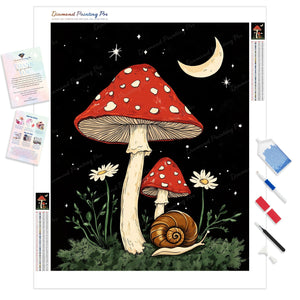 Mushroom Moonlight | Diamond Painting