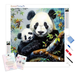 Panda Cuddle | Diamond Painting