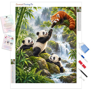 Pandas Gathering | Diamond Painting