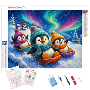 Penguins Sled Race | Diamond Painting