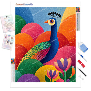 Pop Art Peacock | Diamond Painting