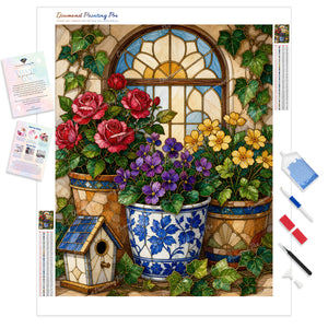 Potted Flowers | Diamond Painting