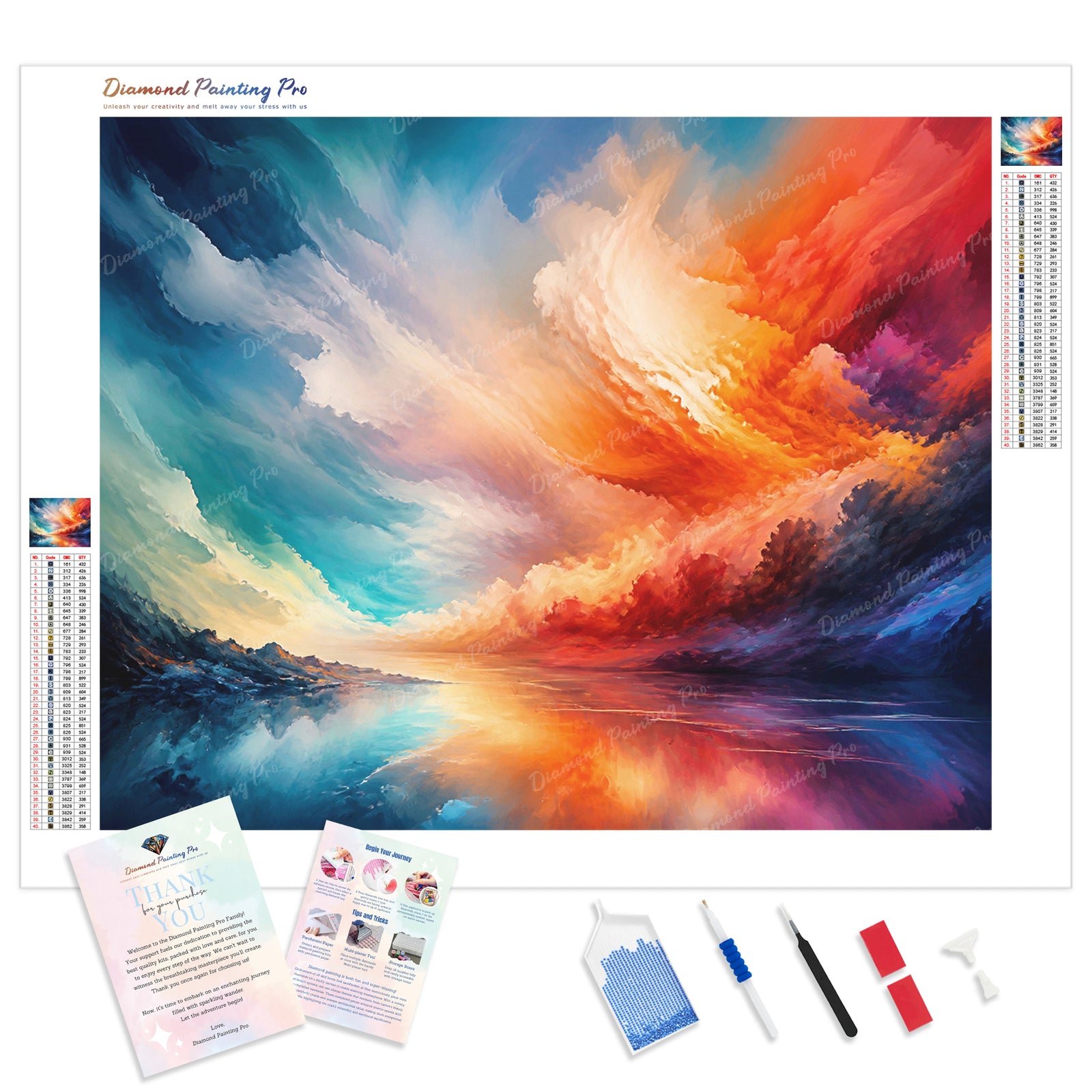 Prism Horizon Diamond Painting Kit - Full Drill / Square or Round Diamonds with AB Drills Option