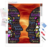 Love Connection | Diamond Painting Kit - Full Drill - Square or Round Diamonds with AB Drills Option