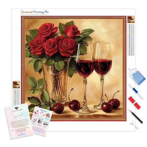 Roses and Wine | Diamond Painting