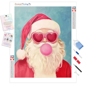 Santa Bubble Gum | Diamond Painting