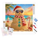 Seaside Sandman Diamond Painting Kit - Full Drill / Square or Round Diamonds with AB Drills Option