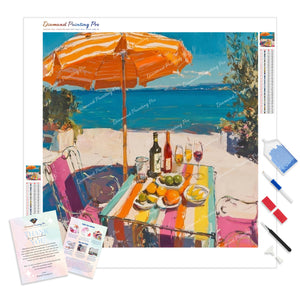 Seaside Spritz & Stripes | Diamond Painting