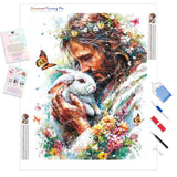 Shepherd’s Embrace Diamond Painting Kit - Full Drill / Square or Round Diamonds with AB Drills Option