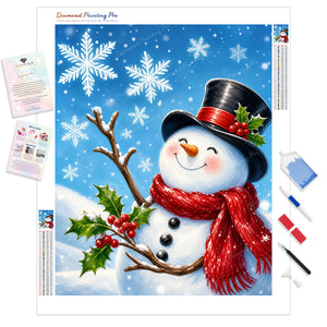 Smiling Snowman | Diamond Painting