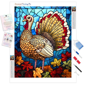 Stained Glass Gobbler | Diamond Painting