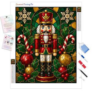 Stained-Glass Nutcracker | Diamond Painting