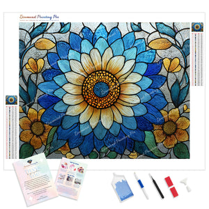 Stained-Glass Sunflower | Diamond Painting