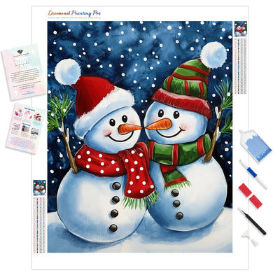 Starry Snowman Pals | Diamond Painting